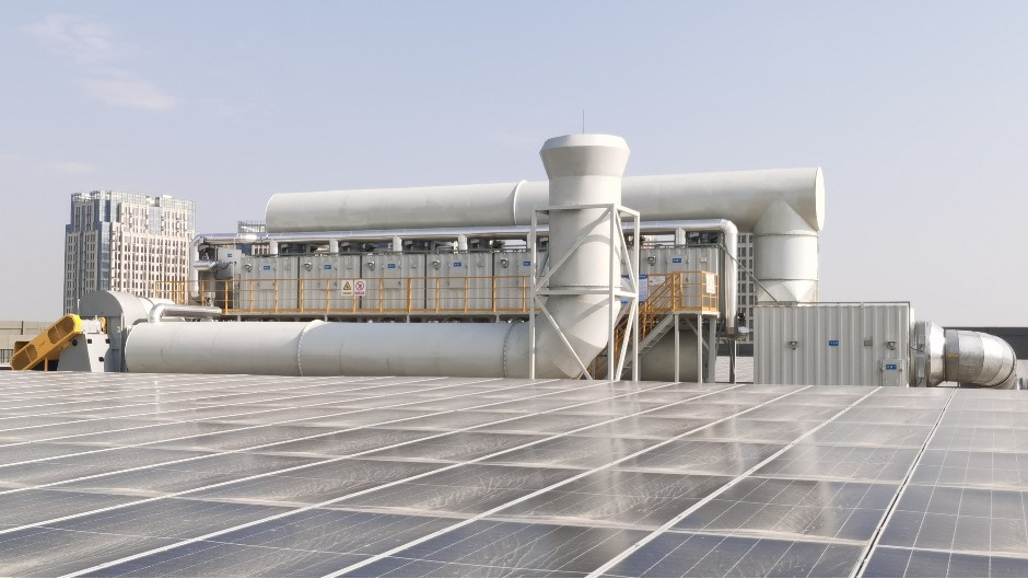 某光伏（fú）材（cái）料 廢氣治理案例